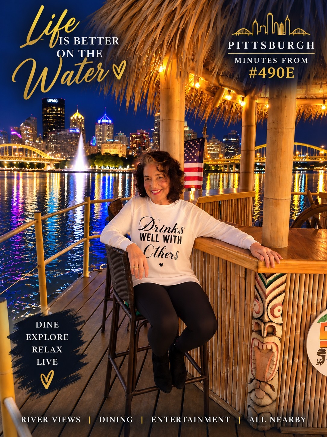 Kay Barchetti · enjoying Pittsburgh’s waterfront