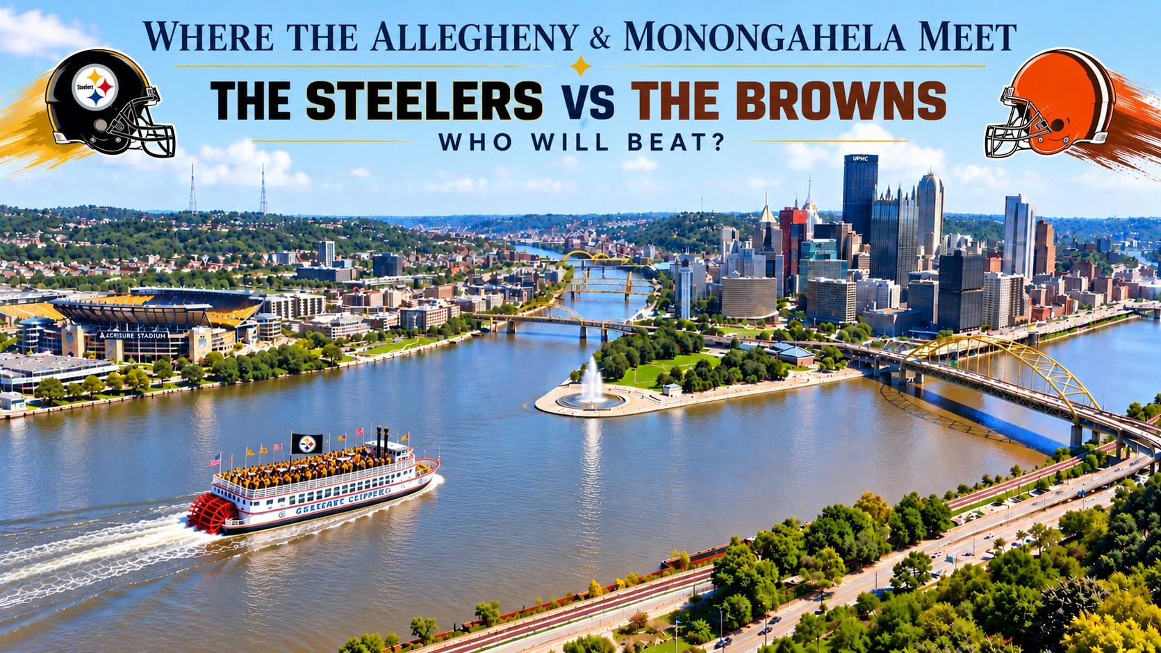 Where the rivers meet · a Pittsburgh football rivalry