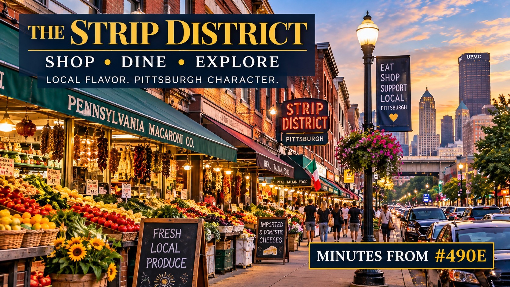 The Strip District · shopping, food and Pittsburgh favorites