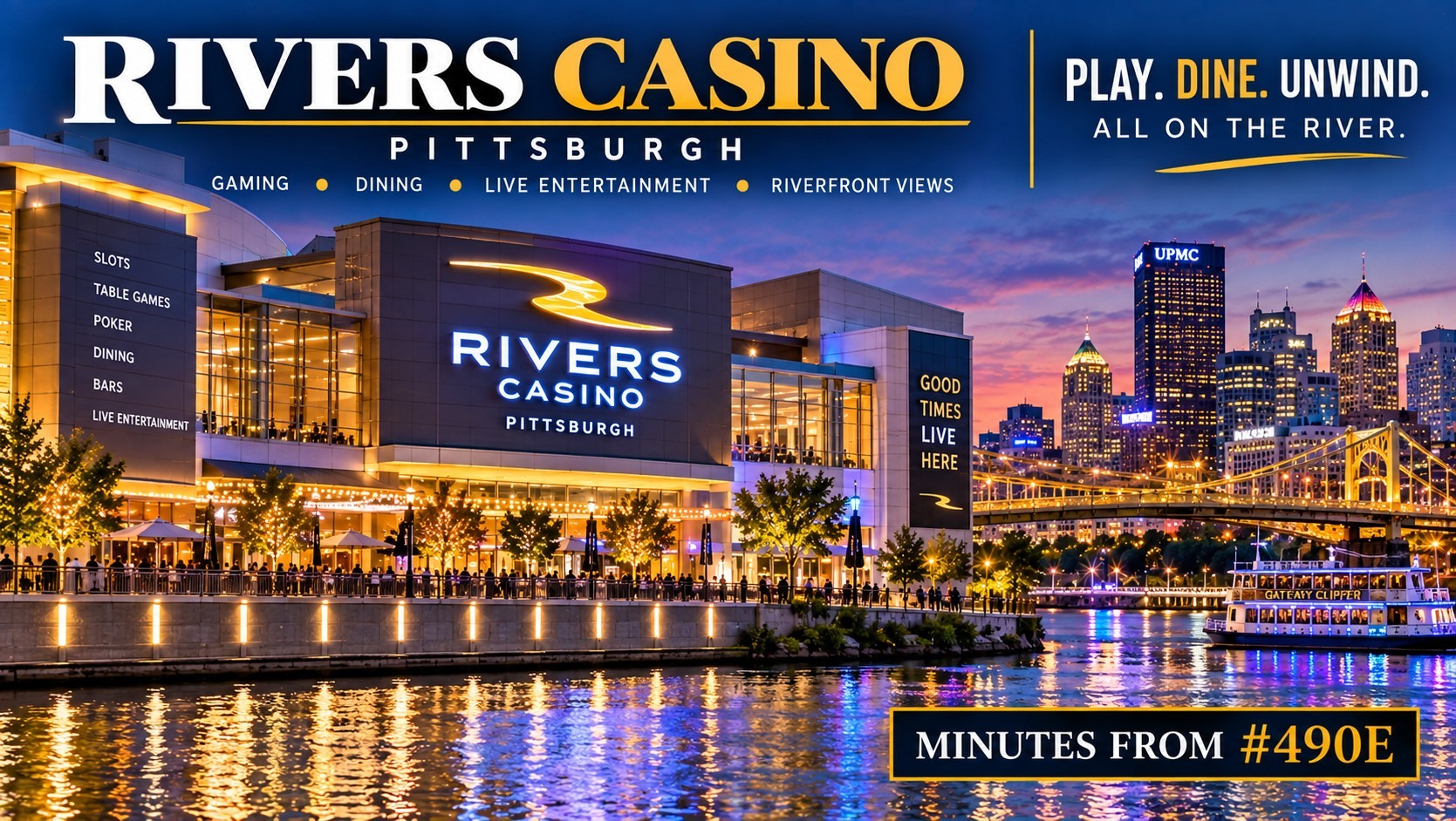 Rivers Casino · dining and entertainment