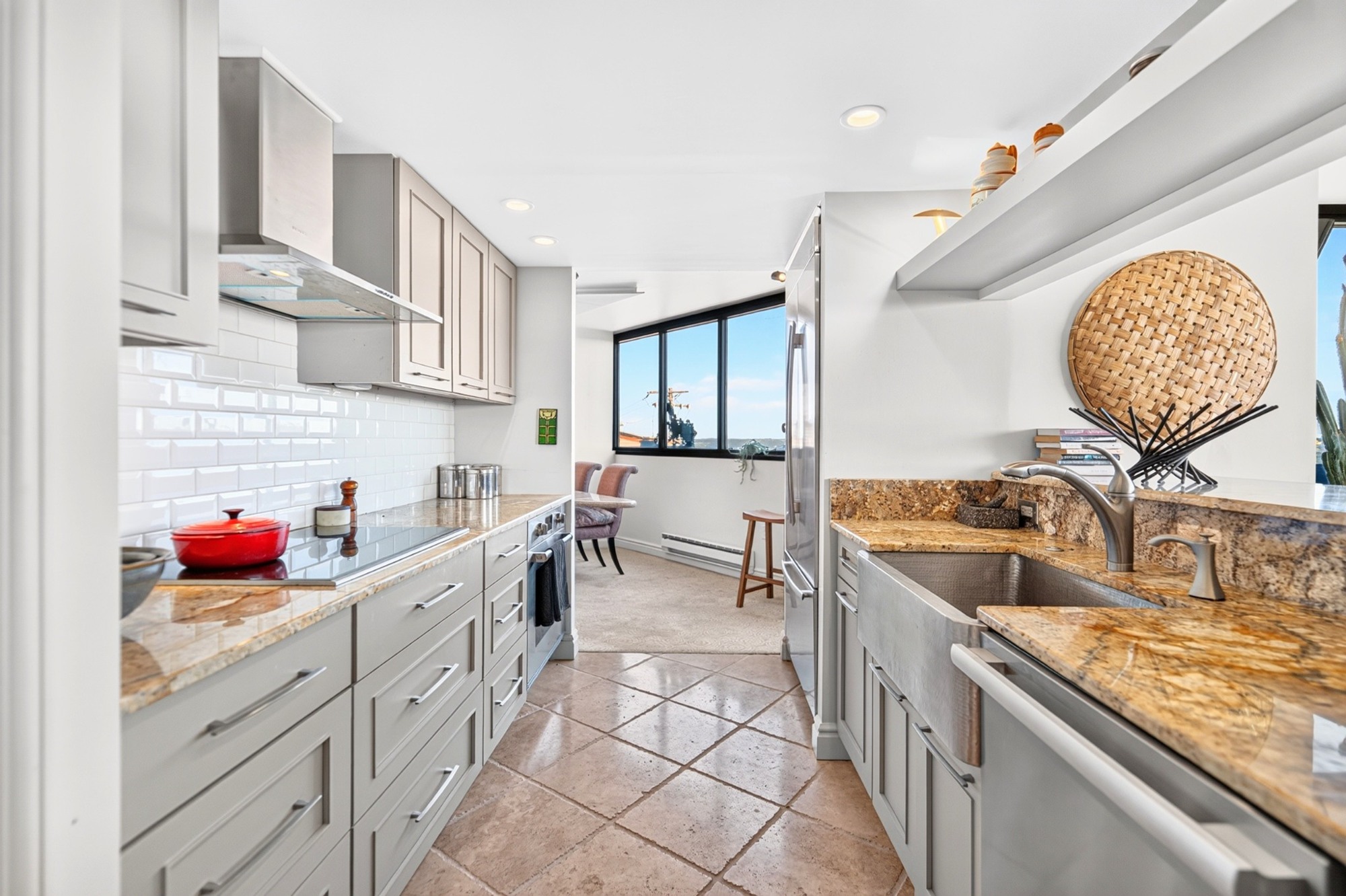 Redesigned kitchen · 15′ × 9′