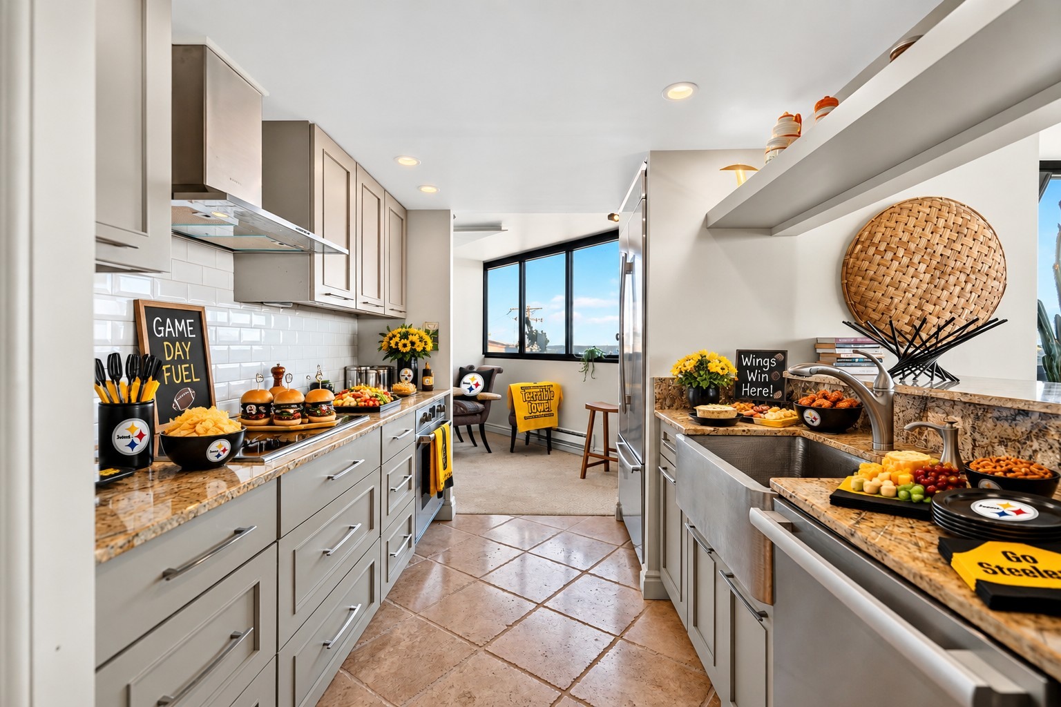 Another view of the kitchen